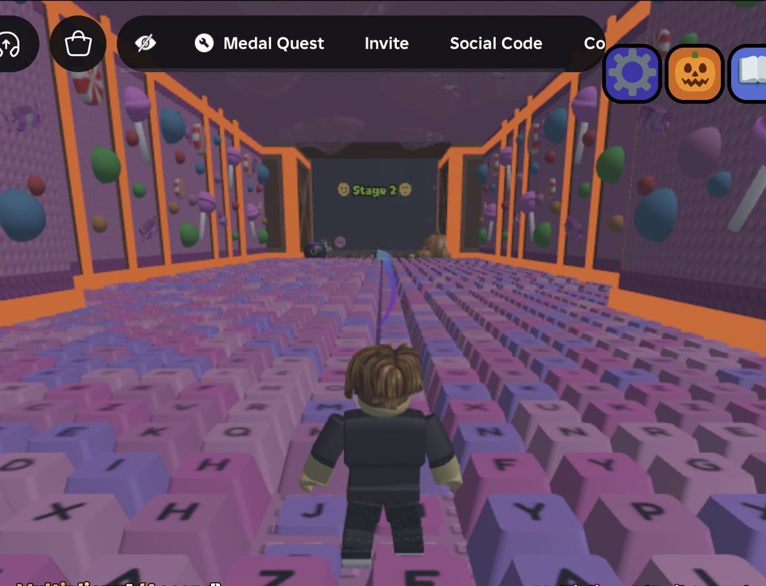 The Stage 2 gate at the end of the keyboard corridor
