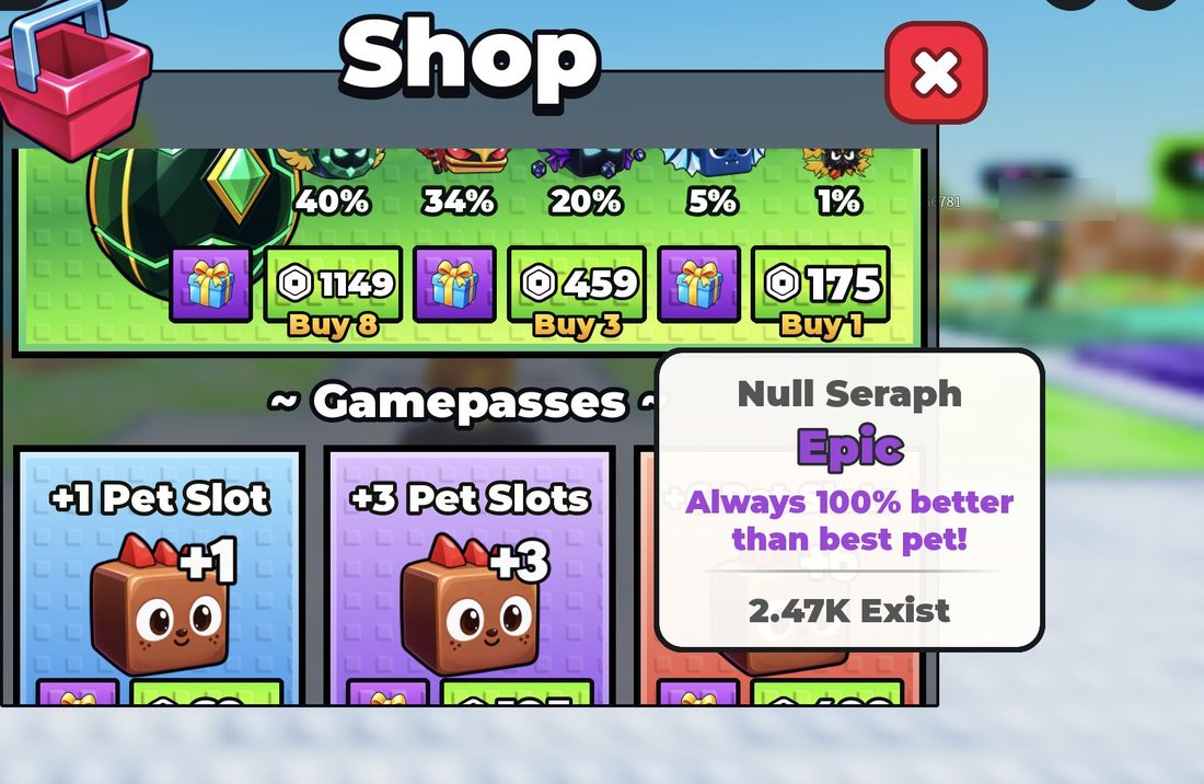 Admin Egg odds and bundle prices in the Shop