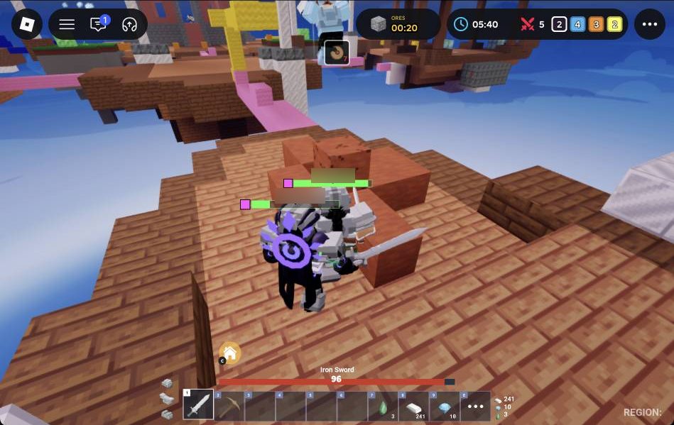 Fighting near the edge is risky because knockback can throw you into the void