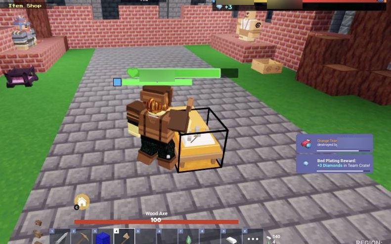 Break Speed helps when you're hitting an outlined enemy bed with your axe