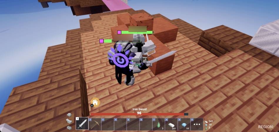 Fighting near the edge is risky, as knockback can push you off