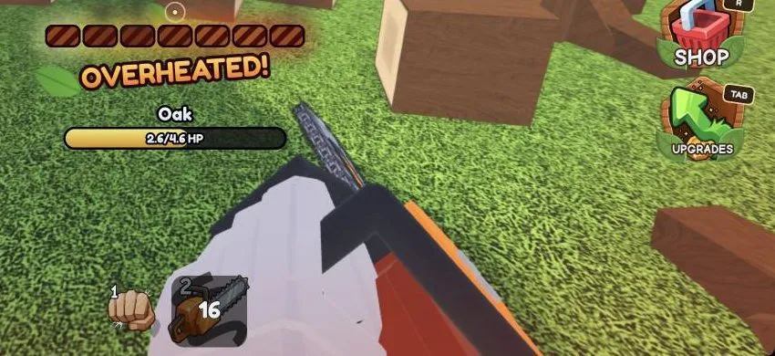 Hold the saw too long and you get OVERHEATED!