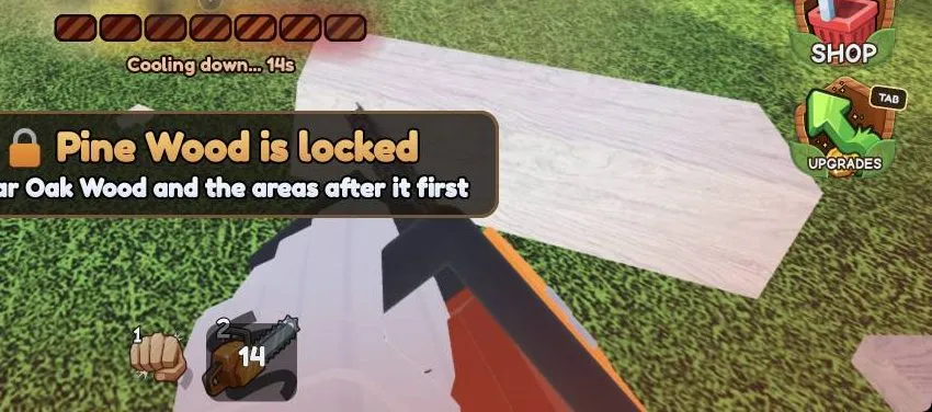 Clicks do nothing while the saw cools down