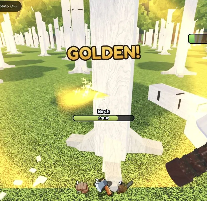 A GOLDEN! tree is worth chopping first