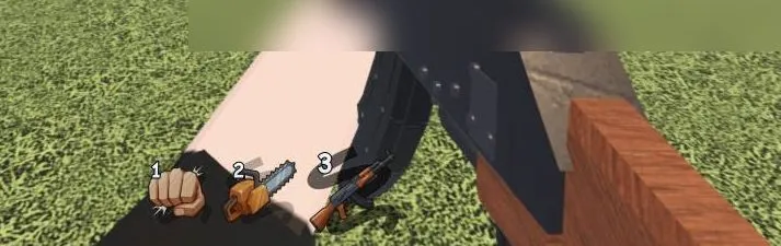 Press 3 to equip the rifle before you head back to the boss