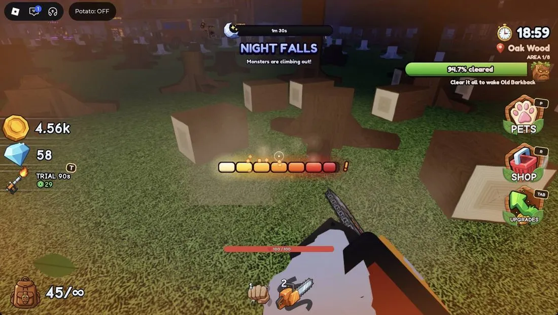 At nightfall monsters come out, and Guardians can drop eggs