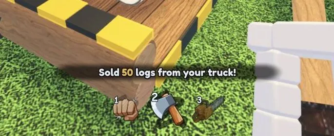 Wait for the Sold logs message to confirm the sale