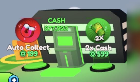 The CASH collector display holding $77,923