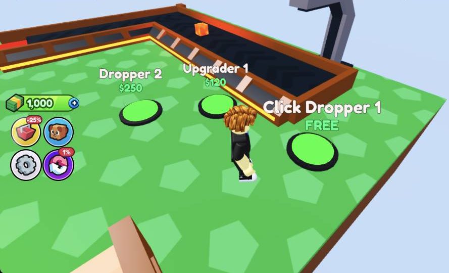 Your new plot: step on Click Dropper 1 FREE first